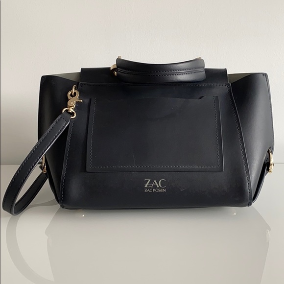 ZAC Zac Posen Eartha Folded Gusset Leather Satchel - Picture 3 of 6